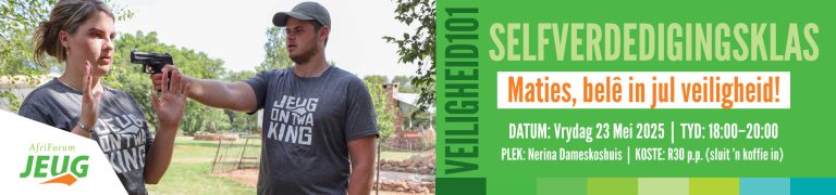 Maties, belê in jul veiligheid!