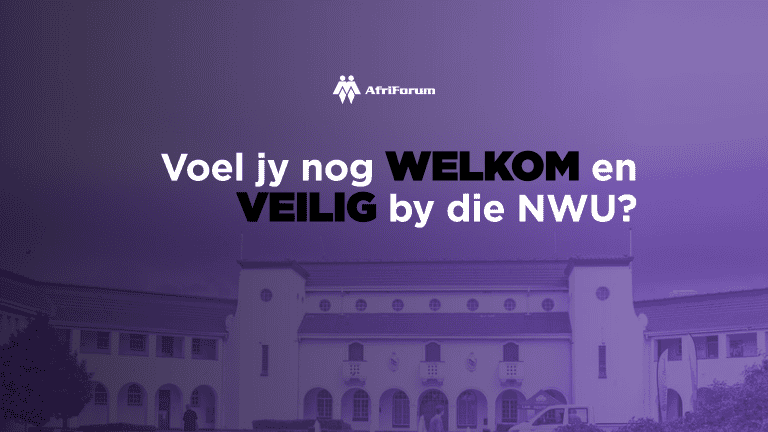 Dink jy jy is nog welkom of veilig by die NWU?