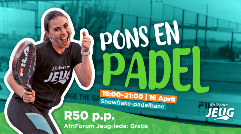 Pons en padel in Potch