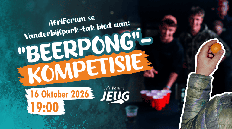 AfriForum se Vanderbijlpark-tak bied aan: “Beerpong”-kompetisie