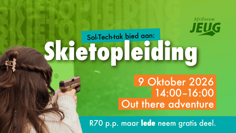 AfriForum Jeug se Sol-Tech-tak bied aan: Skietopleiding
