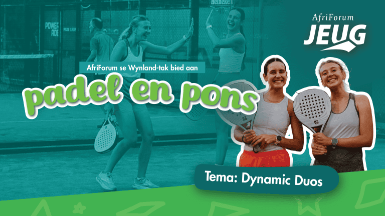 AfriForum Jeug se Wynland-tak bied aan padel en pons